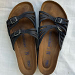 Birkenstock  Black Cutout Sandals Photo 0