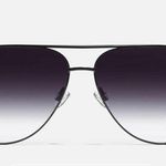 Quay Australia  High Key Sunglasses black fade aviator extra large Photo 0