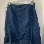 Cato Medium Wash Denim Knee Length Skirt size 12 Photo 6