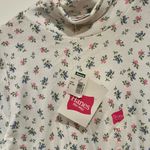 Hanes Floral Turtleneck Long Sleeve Top her way xl vintage Photo 2