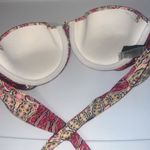 Victoria's Secret Victoria Secret VS push up  swim bandeau red paisley 32B Photo 4