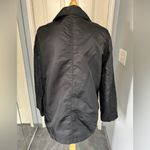 J.Crew Vintage Black Double Breasted Rain Coat Trench Photo 4