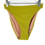 J.Crew NWT  Ribbed High-Rise Cheeky Bikini Bottom Green Size XXS NEW Photo 0