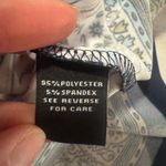 MSK Navy and White Patterned Dress Blue Size undefined Photo 3