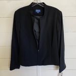 Pendleton Petite Blazer Jacket Women's 16P Black Zip Front Career Work NWT Photo 3