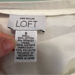 Loft Vintage  Skirt White Embroidered Cafe Pattern 8 Photo 9