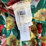 Emery Rose Multicolored Floral Print Button Front Short Sleeve Maxi Dress Red Size XL Photo 6