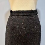 Liz Claiborne VTG Black Speckled Tweed Pencil Skirt Wool Blend Midi, Size 10 Photo 1