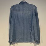 Vanilla Star Jeans Vanilla Star Womens Pearl Snap Western Shirt Large Blue Light Denim Jean Pockets Photo 2