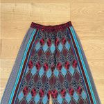 Alice + Olivia Palazzo Pants Kenley Size 10 Black Red Blue Photo 1