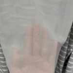 Lane Bryant NWT Light Gray Striped Cardigan plus size 26/28 Photo 4