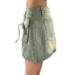 Princess Polly Infinite Love Blue Washed Denim Jean Cargo Mini Skirt Size 4 Photo 2