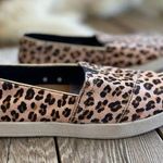 Toms calf hair leopard print Avalon slip ons Photo 0