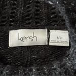 Kersh Women’s Size L Black White Marled Cable Knit Turtleneck Sweater Size L Photo 3