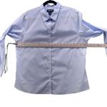 Lands' End  Womens Button Up Size 18P No Iron Supima Business Work Career Office Photo 9