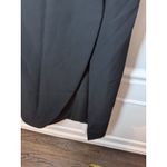 Kay Unger Black Midi Dress Split Sleeve Slit On Leg Sz 4 NEW Photo 7