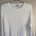 Classic White Cable Knit Sweater Size XL Photo 5