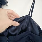 B Darlin Navy Blue Chiffon Formal Dress Photo 6