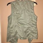Chico's Chico’s Faux Suede Open Front Vest Army Green 0 Photo 2