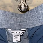 Athleta linen joggers Light Blue pants drawstring pull on size 20 pockets Photo 2
