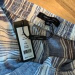 Romeo + Juliet Couture NWT Blue Stripe Overall Jumpsuit M Photo 6