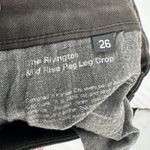 Baldwin Rivington Mid Rise Peg Leg Cropped Skinny Jean Size 26 Green Photo 7