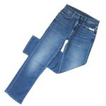 NWT Mother Mid Rise Rider Ankle in Wish On A Star Crop Stretch Jeans 26 Blue Photo 0