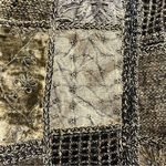 Flashback Velour Patchwork Blazer Jacket Size Small Brown Photo 11