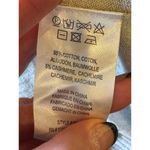 Minnie Rose Sweater Women Medium Gray Cotton Cashmere Knit Frayed Edges Luxury Photo 9