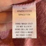 easel  Los Angeles Sheer Lace Tunic Size Large Dusty Pink Sheer Lace Mix Chic NWT Photo 5