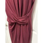 Philosophy  Maroon Twist Dress Large Women’s Sleeveless L Work Office Wedding Photo 3
