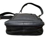 wilson's leather Wilsons Black Leather Vintage Messenger Bag Expandable Crossbody Organizer Photo 9