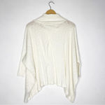 Free People  Beach Ivory Cowl Neck Sweater Size Medium Photo 3