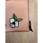 Triangl‎ Neoprene Swim Bag Embroidered Floral Drawstring Orange Photo 3