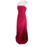 Silhouettes Prom Bridesmaid Dress Burgundy Wine Red 6 Strapless New Photo 9