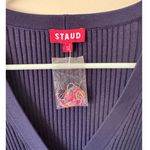 STAUD NWOT Cargo Navy Multi Ribbed Cardigan Size Small Photo 3