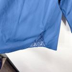 Joan Rivers Plus Size 2X Top Blue Lace Inserts A Line Tunic Collar Button Up 752 Photo 5