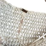 Free People  Size M Crocheted Boxy Crop Top Ivory White Beach Hippie‎ Cottagecore Photo 2