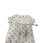 NY & Company White/Gray Tie Sleeve Blouse Sz M NWT White Size M Photo 4