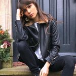 All Saints Sherwood Leather Biker Jacket with Fur Collar in Black Size Small Photo 1