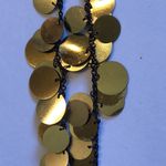 Elegant Gold Tone Brass Tone Boho Retro Disc Necklace Photo 2