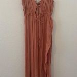 Aila Blue  Carlyle Dress Blush Tie Front Sleeveless Size XS *READ SPOT Photo 0