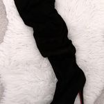 Wild Rose Black Suede Over-the-Knee Boots Photo 2