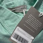 Everlane NWT  The Silky Cotton Relaxed Shirt Striped Green Size 2 NEW Photo 10