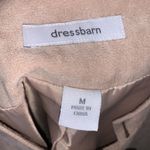 Dress Barn tan faux suede stitched blazer jacket Photo 5