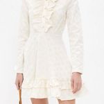 Sister Jane Bridgeton Jacquard Floral Ruffle Dress Yellow Photo 0