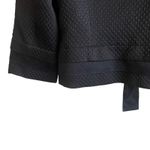 Tahari Women Cropped Jacket Silk Trim Embossed Texture Career Event Evening Wear Photo 7