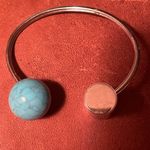 Michael Kors  Silver and Turquoise Bracelet Photo 5