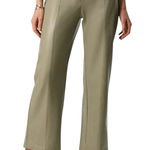 Avec Les Filles  Sage Green Soft‎ Faux Leather High Rise Straight Leg Pants XS Photo 0