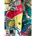 Fun Colorful Boat Harbor Print Jacket Additions by Chicos Size 1 Medium 8 Photo 3